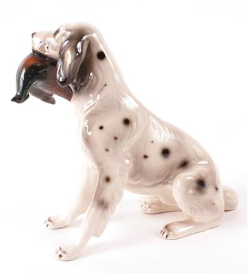 Jagdhund mit Erlegtem - Antiques, art and jewellery