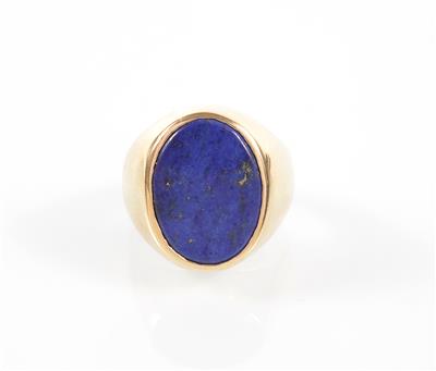 Lapislazuli-Herrenring - Umění, starožitnosti, šperky