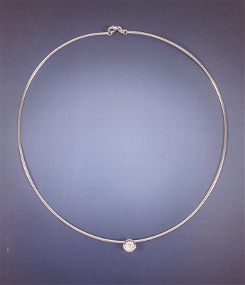 Brillantanhänger an Halskette - Arte, antiquariato e gioielli