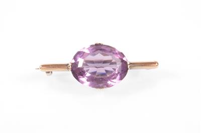 Amethyst-Brosche - Antiques, art and jewellery