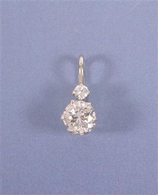 Brillantanhänger ca. 0,65 ct - Umění, starožitnosti, šperky