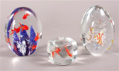 3 Briefbeschwerer (Paperweight) - Arte e antiquariato