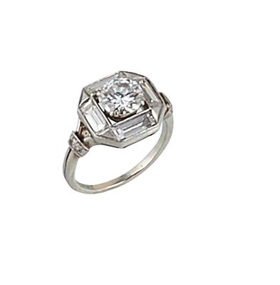 Brillant/Diamantdamenring - Art and antiques