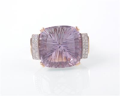 Brillant/Amethystdamenring - Gioielli