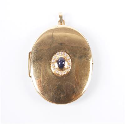 Diamant/Saphir Medaillon - Jewellery