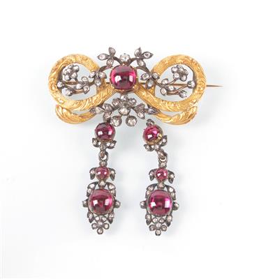 Diamant/Turmalin Brosche - Jewellery