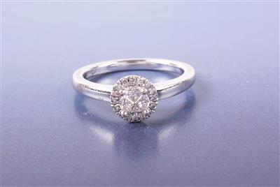 Brillant/Diamant Ring - Schmuck Auktion Schwerpunkt Farbsteine