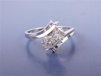 Brillantring zus. ca. 0,80 ct - Klenoty