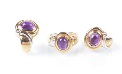 Brillant/Amethyst Schmuckgarnitur - Jewellery