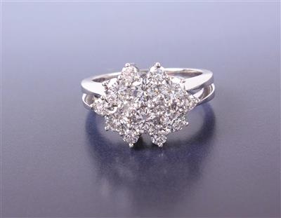 Brillant Damenring zus. ca. 1,70 ct - Klenoty