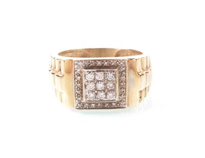 Brillant/diamantherrenring - Art and antiques