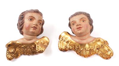 Paar Engelsköpfe - Jewellery, antiques and art