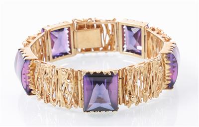 Amethystarmkette - Schmuck Kunst Antiquitäten