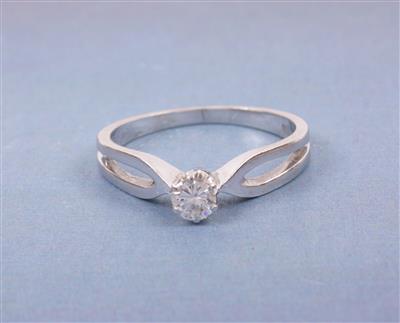 Brillantsolitärring ca. 0,17 ct - Schmuck, Kunst & Antiquitäten