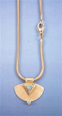 Opalanhänger an Halskette - Schmuck, Kunst & Antiquitäten