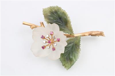 Blütenbrosche - Klenoty, umění a starožitnosti