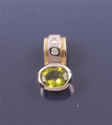 Brillant/Peridotanhänger - Gioielli, arte e antiquariato