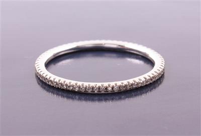 Diamantmemoryring zus. ca. 0.30 ct - Jewellery, Works of Art and art