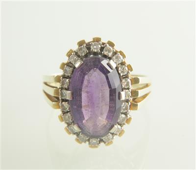 Amethyst Diamantring - Jewellery