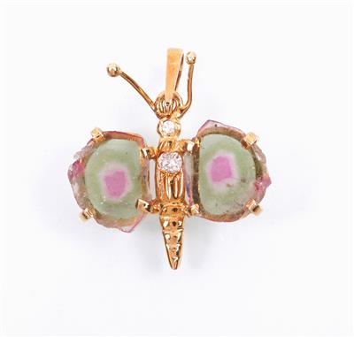 Turmalin Brillant Anhänger "Schmetterling" - Jewellery