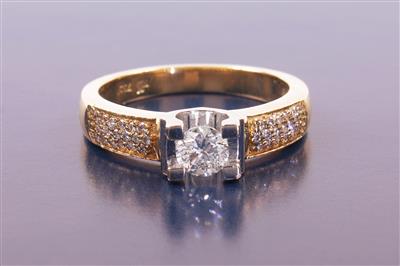 Brillant-Ring zus. ca. 0,50 ct - Jewellery, Works of Art and art