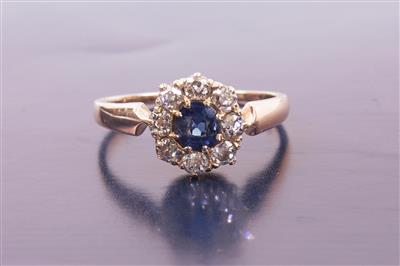 Diamant/Saphirring - Jewellery, Works of Art and art
