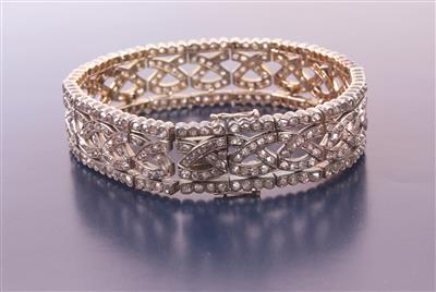 Diamant-Armkette zus. ca. 7,0 ct - Orologi e gioielli