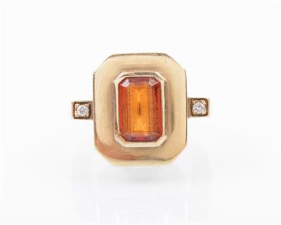 Brillant/Citrin-Ring - Gioielli, arte e antiquariato