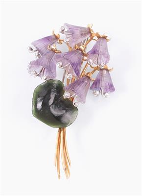 Blütenbrosche Glockenblumen - Gioielli, arte e antiquariato