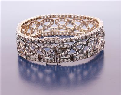 Diamant-Armkette zus. ca. 8,50 ct - Jewellery, Works of Art and art