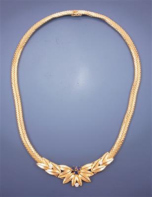 Brillant/Saphir-Collier - Gioielli, arte e antiquariato