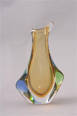 Ziervase, Murano/Italien, Flavio Poli um 1960, - Schmuck, Kunst & Antiquitäten