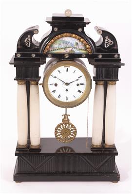 Biedermeier Kommodenuhr um 1830 - Jewellery, antiques and art