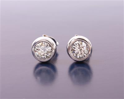 Brillantsolitärohrstecker zus. ca. 1,3 ct - Schmuck, Kunst und Antiquitäten