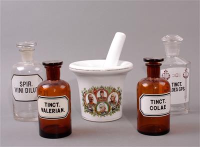 Apotheker-Mörser, 1. Viertel 20. Jhdt., - Porcelán, sklo a keramika