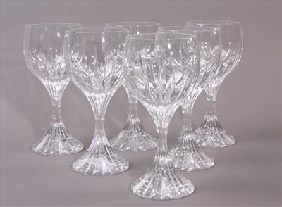 Dekorative Gläsergarnitur, Baccarat/France, Ende 20. Jahrhundert, - Porcelain, glass and ceramics
