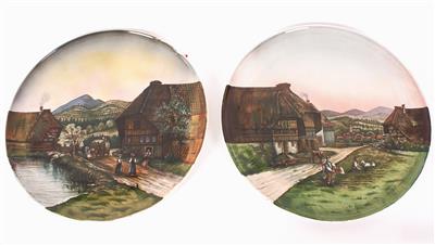 Paar Wandteller, Marke Villeroy  &  Boch, - Porcellana, vetro e ceramica
