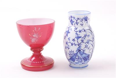 Vase/Sockelbecher - Porcelán, sklo a keramika