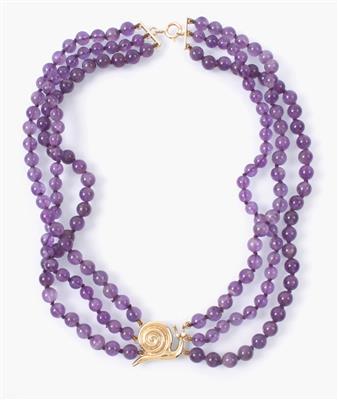 Amethyst-Collier - Schmuck, Kunst & Antiquitäten