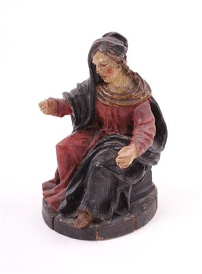 Gottesmutter Maria, alpenländische 18./19. Jhdt., - Schmuck, Kunst & Antiquitäten