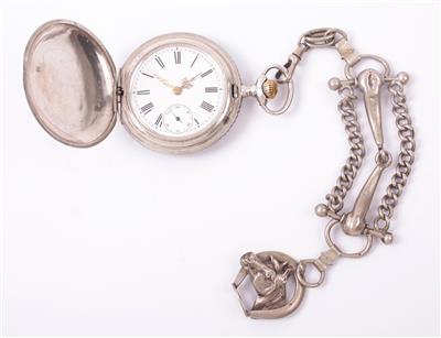 Herrentaschenuhr mit Uhrkette - Jewellery, Works of Art and art