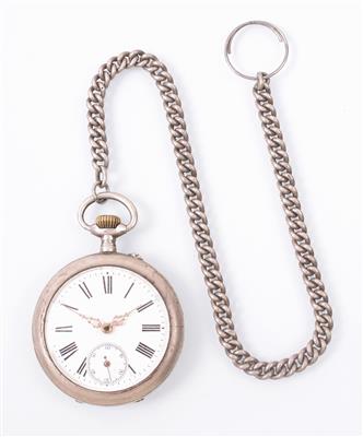 Herrentaschenuhr mit Uhrkette - Schmuck, Kunst & Antiquitäten