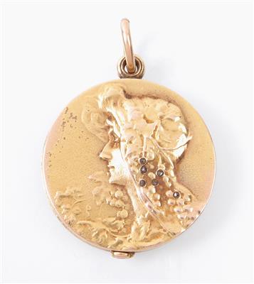 Medailon mit Diamanten - Jewellery, Works of Art and art