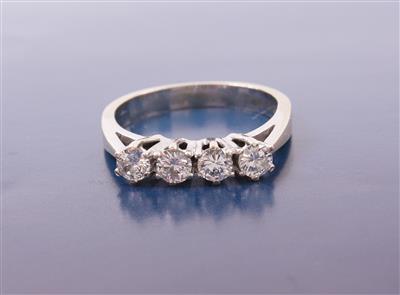 Brillantring zus. ca. 0,60 ct - Schmuck und Uhren