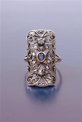 Diamant/Saphir-Damenring - Jewellery and Watches