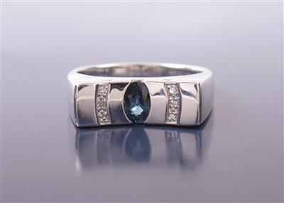 Diamant/Saphir-Damenring - Jewellery, Works of Art and art
