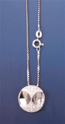 Brillant-Anhänger ca. 0,20 ct an Venezianerhalskette - Watches & Jewellery