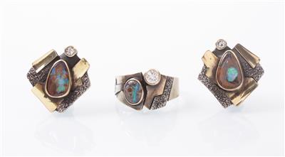 Brillant/Opal Schmuckgarnitur - Watches & Jewellery