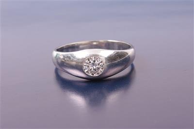 Brillantsolitär Herrenring 0,58 ct - Uhren und Schmuck