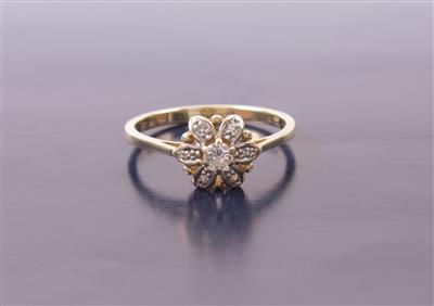 Brillant/Diamant Damenring zus. ca. 0,20 ct - Gioielli, arte e antiquariato